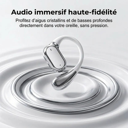 Écouteurs sans fil 2 en 1 à double style avec 30 h d'autonomie